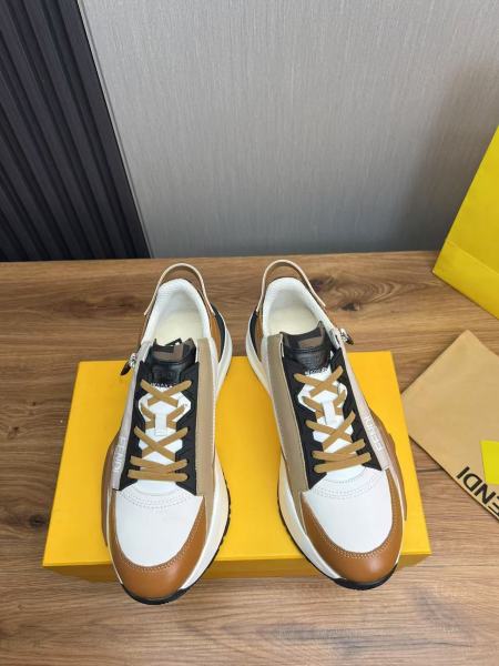 FENDI Flow Logo Detailed Slip On Sneakers