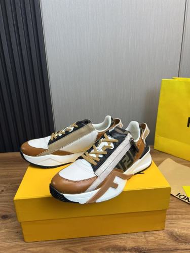 FENDI Flow Logo Detailed Slip On Sneakers