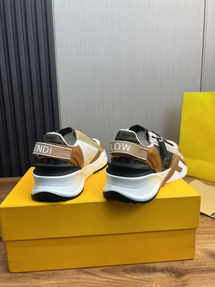 FENDI Flow Logo Detailed Slip On Sneakers