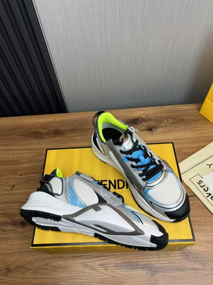 FENDI Flow Lace Up Sneakers