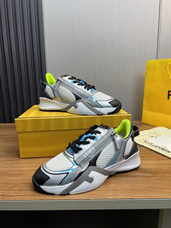 FENDI Flow Lace Up Sneakers