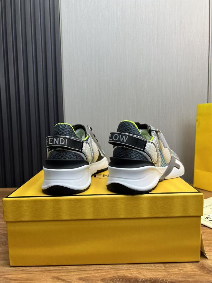 FENDI Flow Lace Up Sneakers