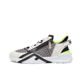 FENDI Flow Sports Casual Shoes Men's White Black