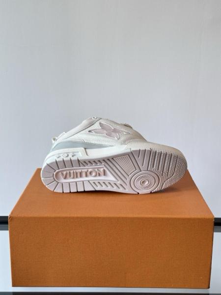 LOUIS VUITTON Skate Low Top Skateboard Shoes Men's Beige