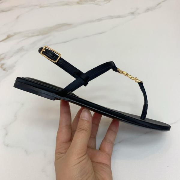 SAINT LAURENT Cassandra Satin Sandals