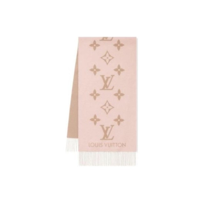 LOUIS VUITTON Cashmere Knit Scarves Women's Multicolor