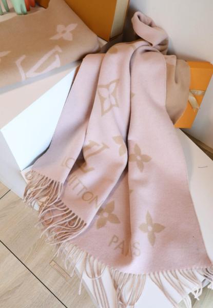 LOUIS VUITTON Cashmere Knit Scarves Women's Multicolor