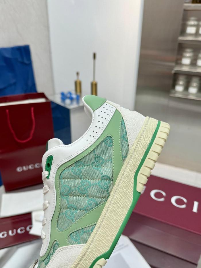 GUCCI Re Web Low Top Skateboard Shoes Men's Green