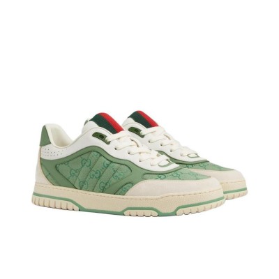 GUCCI Re Web Low Top Skateboard Shoes Men's Green