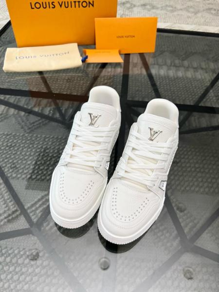 Louis Vuitton LV Trainer White Calf Leather