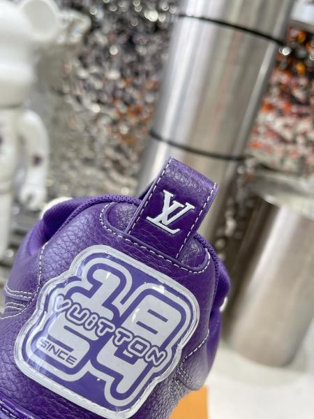 LOUIS VUITTON Skate Low Top Skateboard Shoes Men's Purple