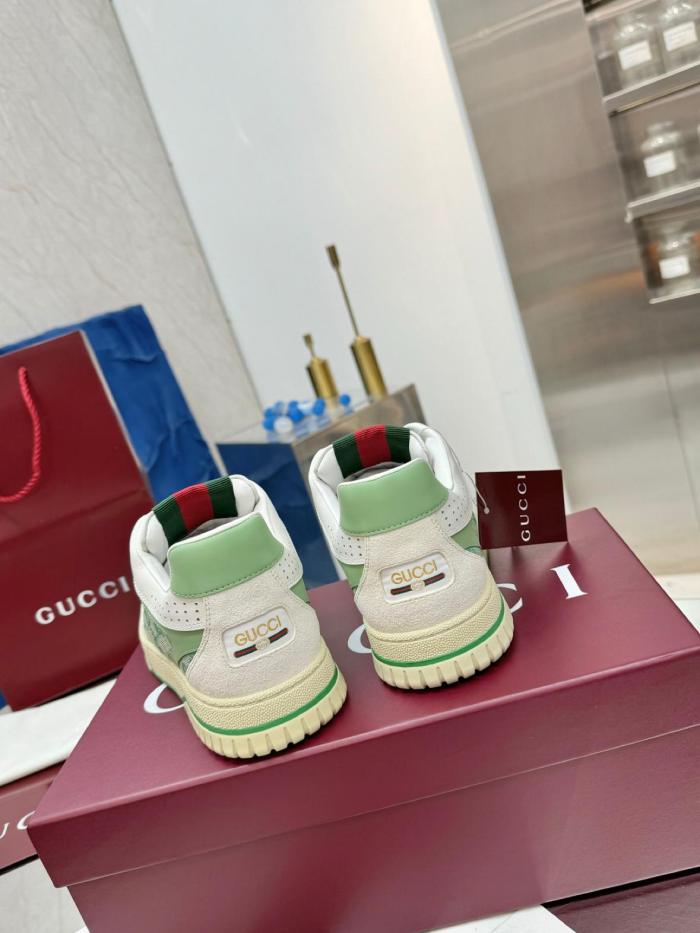 GUCCI Re Web Low Top Skateboard Shoes Men's Green