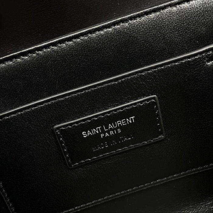 SAINT LAURENT SOLFERINO Cow Leather Messenger Bag Shoulder Bag Crossbody Bag Medium Size Women's Black 711039-0SX0E-1000 size 23*7*16 cm 