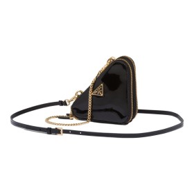 PRADA Leather One Shoulder Crossbody Clutches Mini Women's Black 1NR015_069_F03KJ size Length: 15cm, Width: 10cm
