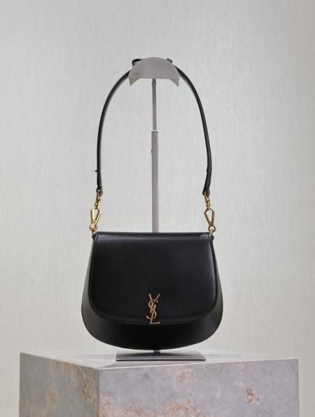 SAINT LAURENT Nolan Calfskin Handbag Shoulder Bag Women's Black 800846-0SX0W-1000 size 20.5*8*17 cm