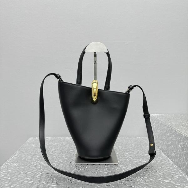 Jacquemus Le Petit Bambola Leather Tote Bag 243BA3893173990 size 24*10*24 cm