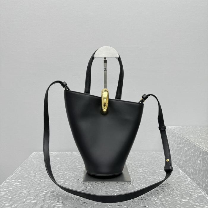 Jacquemus Le Petit Bambola Leather Tote Bag 243BA3893173990 size 24*10*24 cm