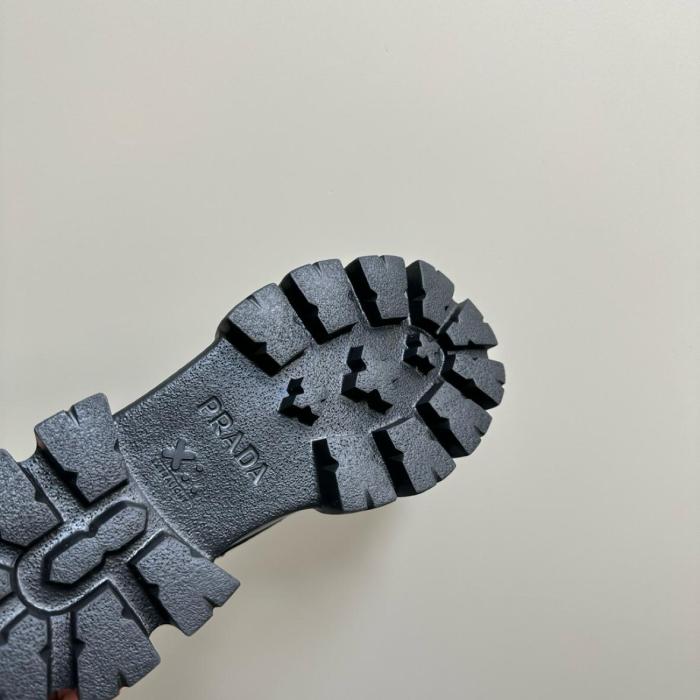 PRADA Chocolate Patent Leather Loafers