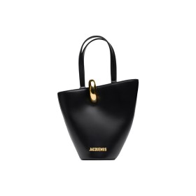 Jacquemus Le Petit Bambola Leather Tote Bag 243BA3893173990 size 24*10*24 cm
