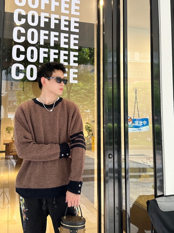 THOM BROWNE· FW23 Sweater Men's Brown