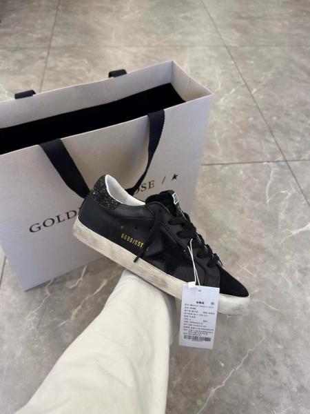 Golden Goose Super-Star con refuerzo del talón con purpurina