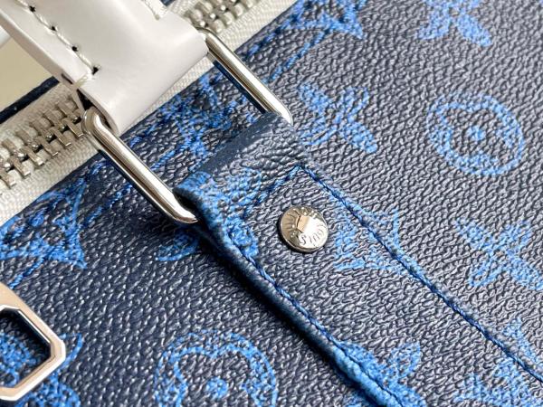 LOUIS VUITTON keepall 55 capsule series classic old flower letter signature monkey bag cowhide travel bag boarding bag handheld shoulder messenger bag travel bag M45874 size 55*24*31cm 