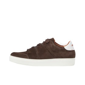 Ermenegildo Zegna Skateboard Shoes Men Low-Top Dark Brown