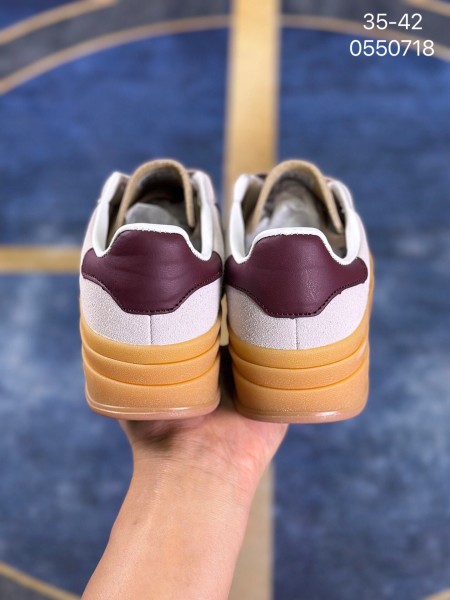 adidas Gazelle Bold Cream White Maroon