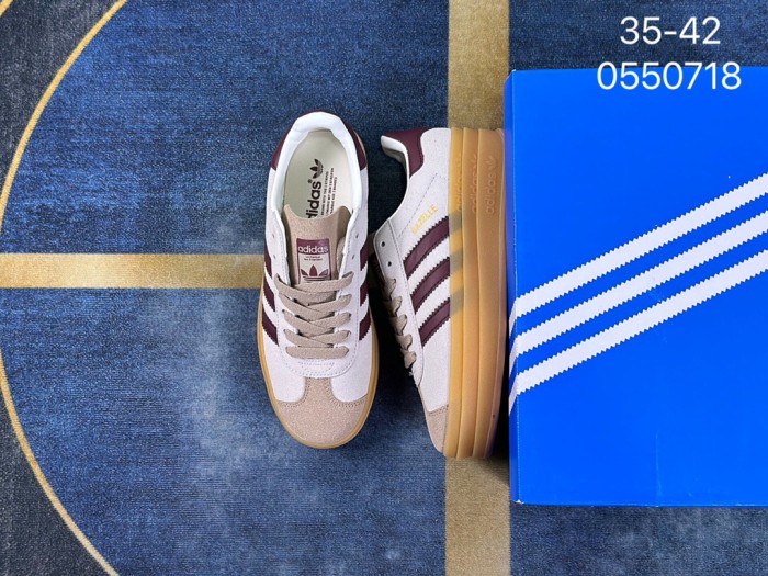 adidas Gazelle Bold Cream White Maroon