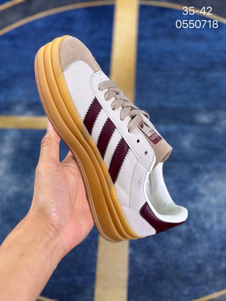adidas Gazelle Bold Cream White Maroon