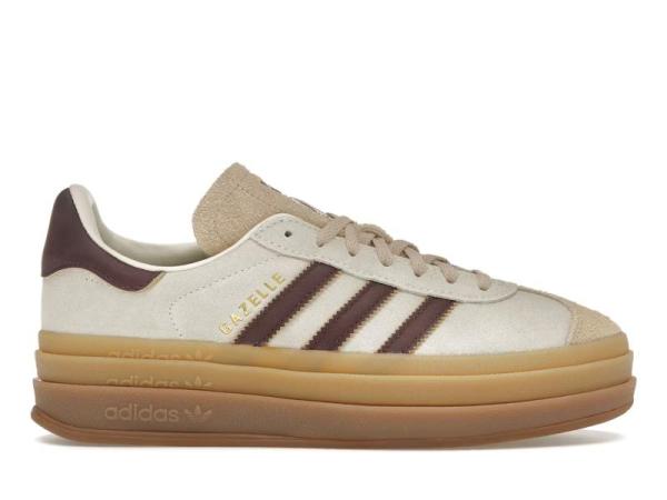 adidas Gazelle Bold Cream White Maroon