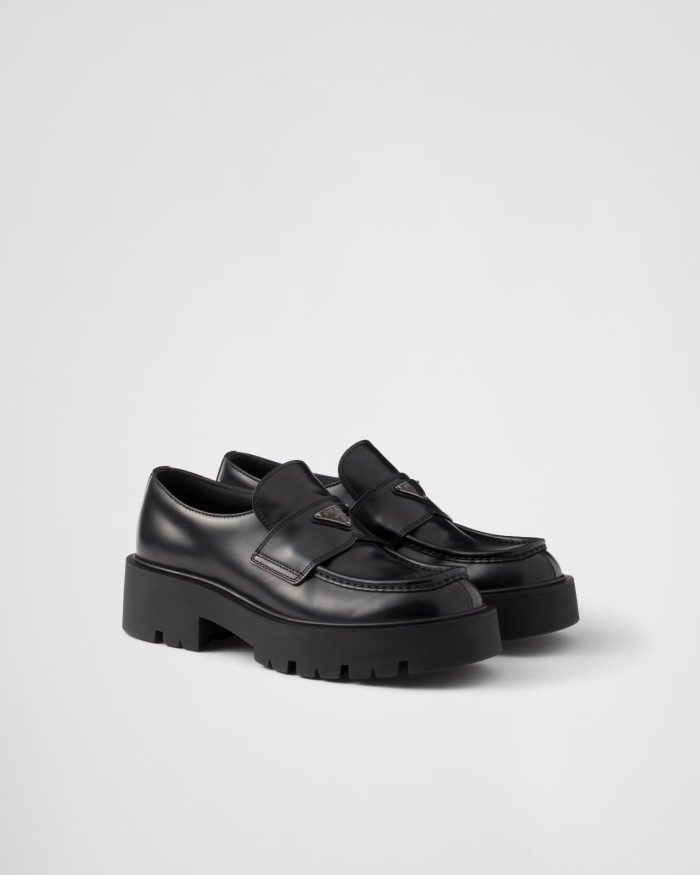 PRADA Loafers Men Black