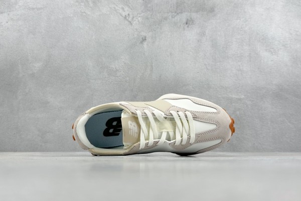 New Balance 327 Beige White Gum Pink