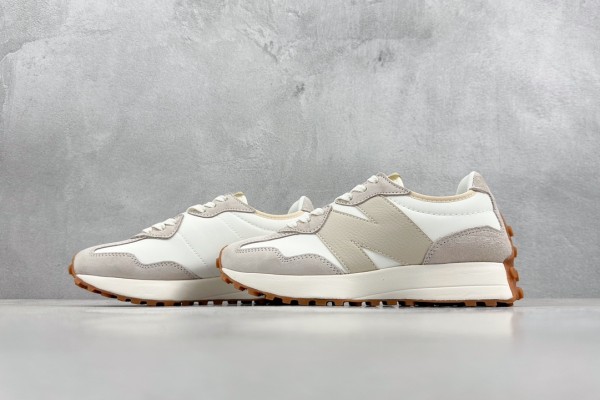 New Balance 327 Beige White Gum Pink