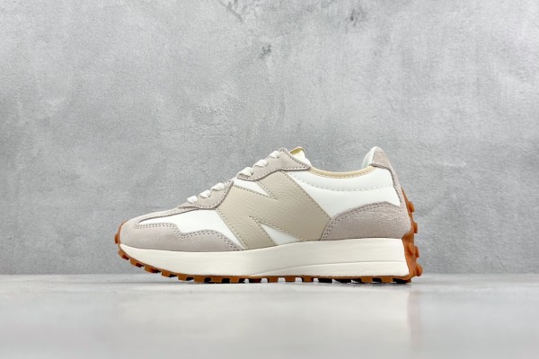 New Balance 327 Beige White Gum Pink