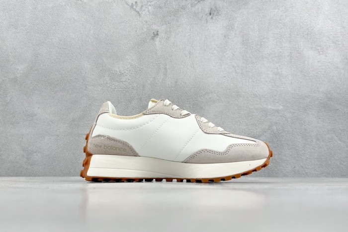 New Balance 327 Beige White Gum Pink