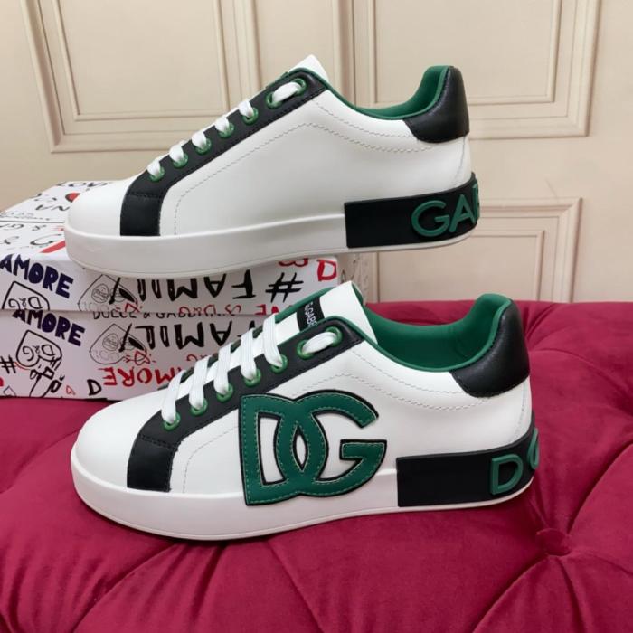 DOLCE & GABBANA Portofino Spoiler Leather low-top sneakers