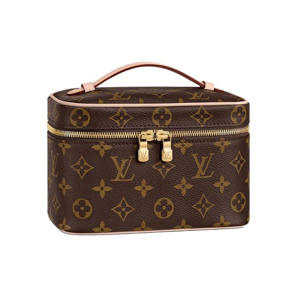 LOUIS VUITTON Nice Beauty Case Monogram Mini Brown M44495 size 20*12*13.5 cm