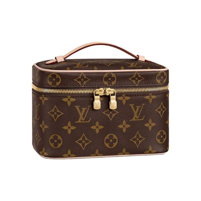 LOUIS VUITTON Nice Beauty Case Monogram Mini Brown M44495 size 20*12*13.5 cm