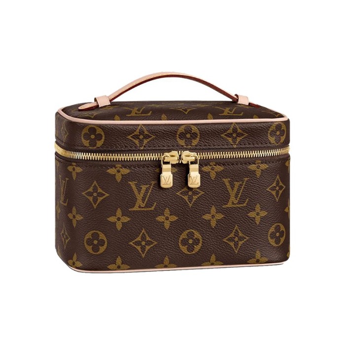 LOUIS VUITTON Nice Beauty Case Monogram Mini Brown M44495 size 20*12*13.5 cm