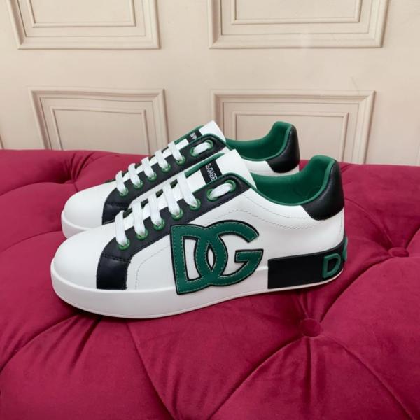 DOLCE & GABBANA Portofino Spoiler Leather low-top sneakers