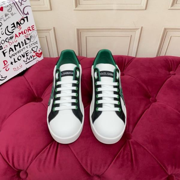 DOLCE & GABBANA Portofino Spoiler Leather low-top sneakers