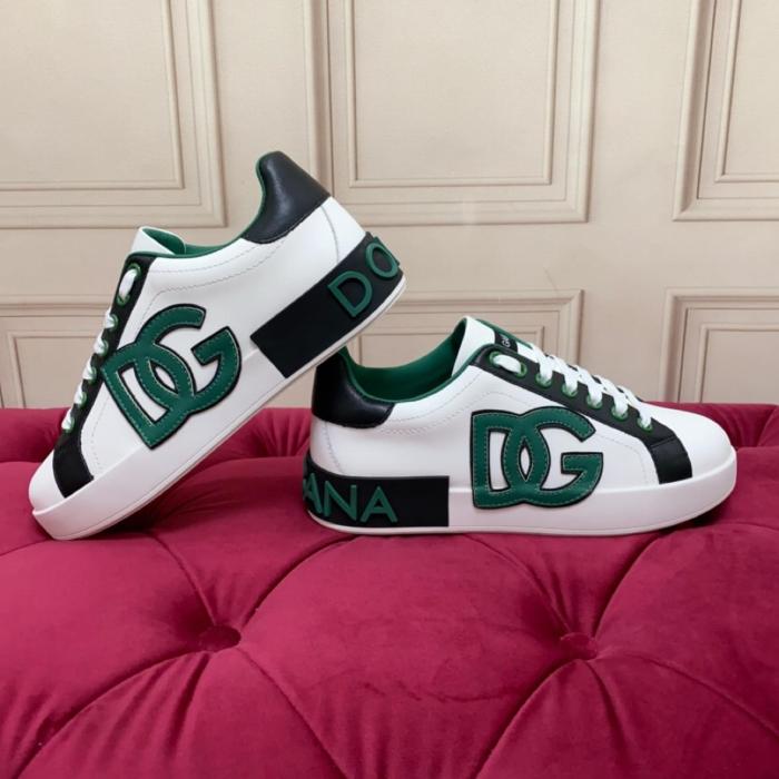 DOLCE & GABBANA Portofino Spoiler Leather low-top sneakers