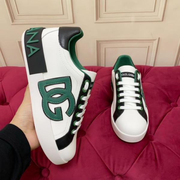 DOLCE & GABBANA Portofino Spoiler Leather low-top sneakers