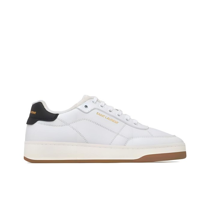 SAINT LAURENT SL/61 Round Toe Lace Up Sneakers