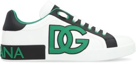 DOLCE & GABBANA Portofino Spoiler Leather low-top sneakers