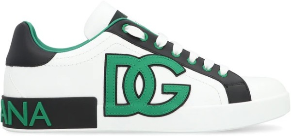 DOLCE & GABBANA Portofino Spoiler Leather low-top sneakers