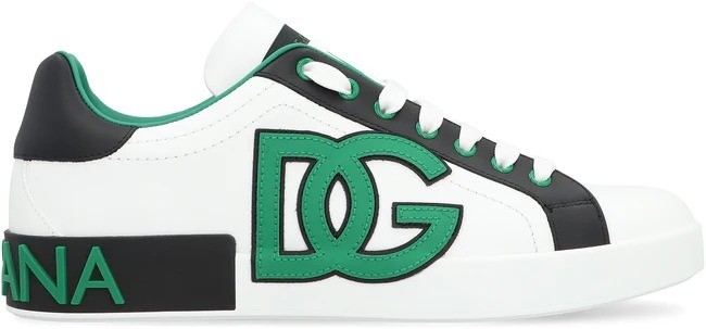 DOLCE & GABBANA Portofino Spoiler Leather low-top sneakers