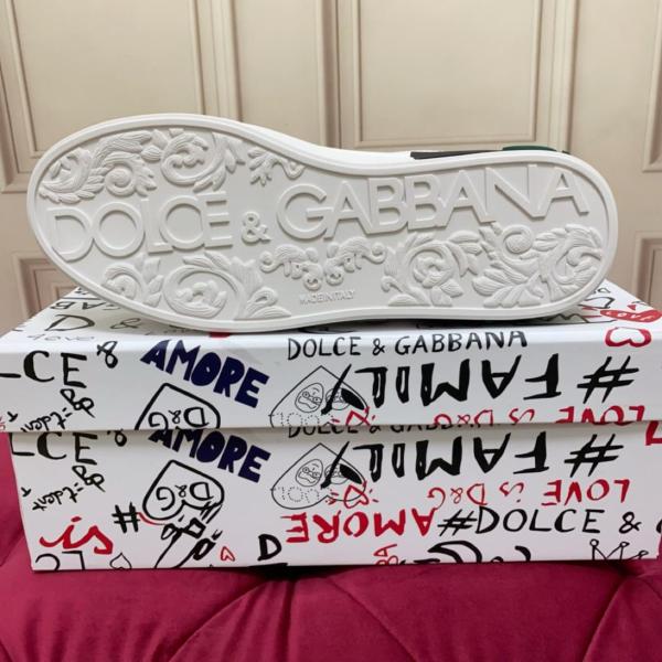 DOLCE & GABBANA Portofino Spoiler Leather low-top sneakers