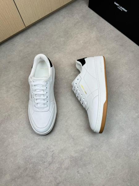 SAINT LAURENT SL/61 Round Toe Lace Up Sneakers